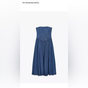 Zara TRF Denim Midi Dress